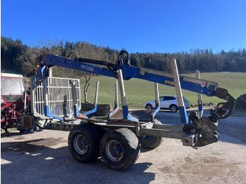Reboque florestal Binderberger RW14 mit Penz BP 8000L Kran: foto 4