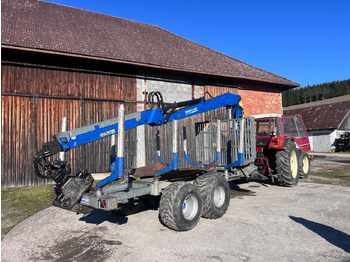Reboque florestal Binderberger RW14 mit Penz BP 8000L Kran: foto 2