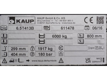Grampo KAUP 6,5T413B: foto 4