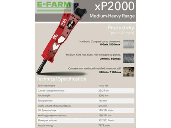 Martelo hidráulico por Máquina de construção xp2000: foto 2