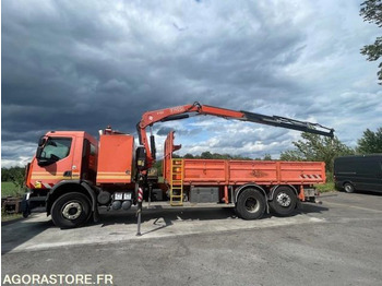 Camião de caixa aberta/ Plataforma, Camião grua RENAULT PREMIUM LANDER 430.26 - PLATEAU GRUE - GRUE FASSI F150 + RADIO - 2011: foto 5
