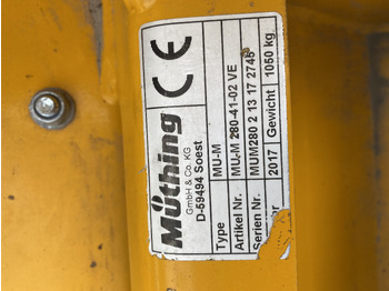 Triturador de martelos Müthing MU-M 280-41-02VE Vario: foto 4