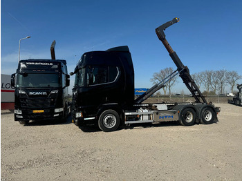 Camião polibenne Scania R580 V8 6X2 VDL HOOK 20T RETARDER EURO 6 2 UNITS: foto 2