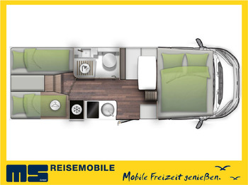 Autocaravana capucine Forster A 699 EB / -MODELL 2025- / 140 PS / EINZELBETTEN: foto 2