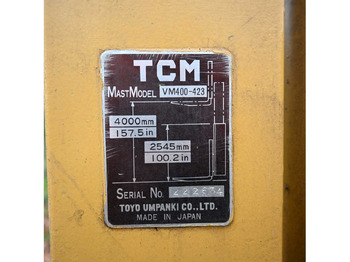 Empilhadeira TCM - 1983 - FG15 - FORKLIFT TRUCK: foto 5