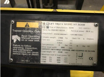 Empilhadeira a gás Hyster 1.5 ton Duplex Doorkijkmast Sideshift LPG heftruck: foto 2