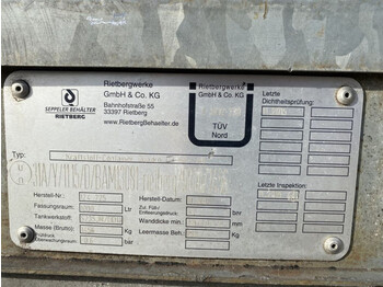 Depósito de armazenamento IBC Rietberg 1000 liter IBC Dieseltank Gegalvaniseerd: foto 3