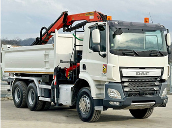Camião basculante, Camião grua novo DAF CF 410 * Kipper 4,90 m + PK 16001 - K B * 6x4: foto 4