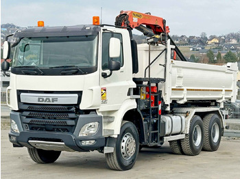 Camião basculante, Camião grua novo DAF CF 410 * Kipper 4,90 m + PK 16001 - K B * 6x4: foto 5
