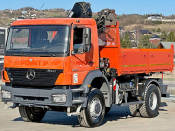 Camião grua Mercedes-Benz AXOR 1829 * HIAB 1111 HIDUO + FUNK * TOP * 4x4: foto 3