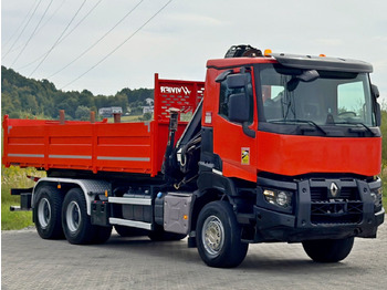 Camião basculante, Camião grua Renault K 380 * HIAB 144 BS - 3 HIDUO + FUNK * 6x4 * TOP: foto 3