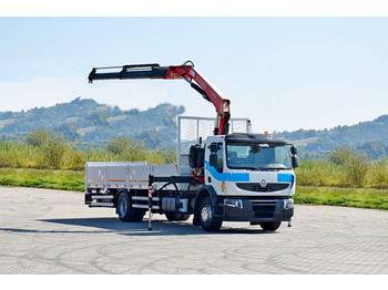 Camião grua, Camião de caixa aberta/ Plataforma Renault Premium 310 DXI* FASSI F130AC.23+FUNK* TOP Renault Premium 310 DXI* FASSI F130AC.23+FUNK* TOP: foto 2