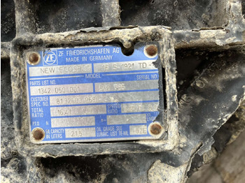 Caixas de velocidade e peças por Camião GEARBOX ZF 16S1921TD INTARDER MAN TGA: foto 4