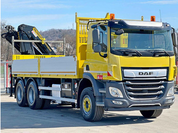 Camião de caixa aberta/ Plataforma, Camião grua DAF CF 450 * PK 22002 - EH D + FUNK * 6x4 * TOP: foto 3