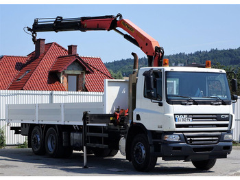 Camião de caixa aberta/ Plataforma, Camião grua DAF CF 75.310: foto 2