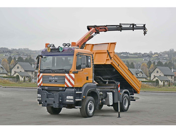 Camião basculante, Camião grua MAN TGA 18.360: foto 2