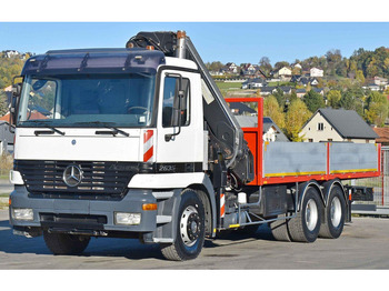 Camião de caixa aberta/ Plataforma, Camião grua Mercedes-Benz ACTROS 2635 Pritsche: foto 4