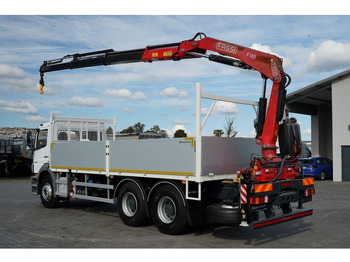 Camião de caixa aberta/ Plataforma, Camião grua Mercedes-Benz / AXOR 2633 / 6X4 / SKRZYNIOWY - 6,55 M / MOCNA PODŁOGA / HDS FA: foto 4
