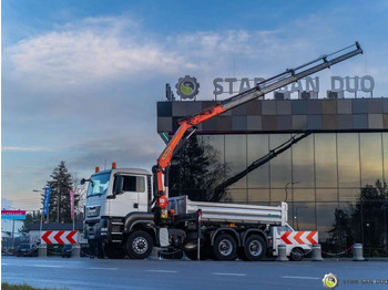 Camião basculante MAN  TGS 26.360 6x6 PALFINGER PK 18001 EH Crane Kipe: foto 3