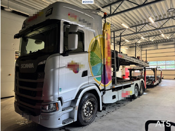 Camião transporte de veículos SCANIA S 500