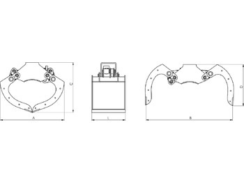Balde de maxilas por Grua para camião novo Pearced clamshell bucket BV-MR 50 SG: foto 3 Balde de maxilas por Grua para camião novo Pearced clamshell bucket BV-MR 50 SG: foto 3