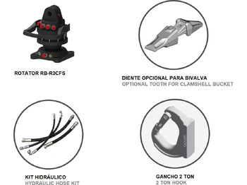 Balde de maxilas por Grua para camião novo Pearced clamshell bucket BV-MR 50 SG: foto 4 Balde de maxilas por Grua para camião novo Pearced clamshell bucket BV-MR 50 SG: foto 4