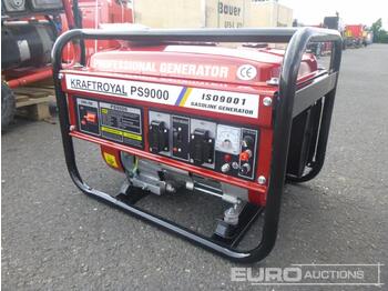 Gerador elétrico Unused Kraft Royal PS9000 Petrol Powered Generator: foto 1