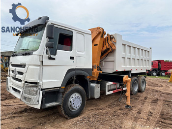 Leasing de SINOTRUK Howo 371 6x4 crane truck SINOTRUK Howo 371 6x4 crane truck: foto 1