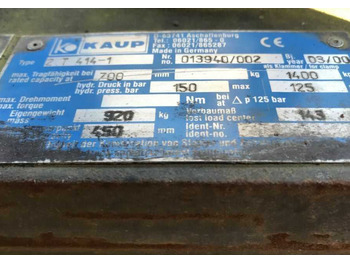 Grampo por Equipamento de movimentação Kaup 2T414-1, Kartonklammer: foto 5