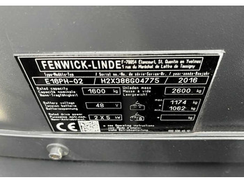 Empilhadeira elétrica Linde E16PH-02: foto 5