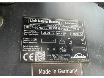 Empilhadeira a gás LINDE H25