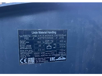 Trator elétrics Linde P60: foto 4