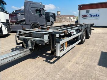 Reboque transportador de contêineres/ Caixa móvel MILDNER TJW 18 * TIEFGEKUPPELT * BPW * STÜTZEN *: foto 1