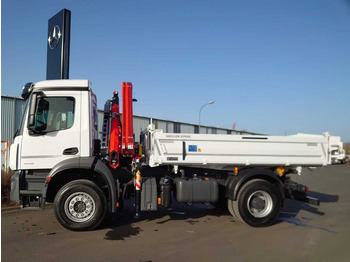 Camião basculante, Camião grua novo Mercedes-Benz Arocs 1832 KK 4x2 Kipper+Kran Fassi F120+Funk: foto 5