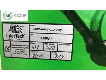Carregador frontal para o trator Inter-Tech Ładowacz czołowy IT1600/L: foto 5