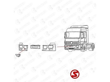 Canto do pára-choque por Camião novo Mercedes-Benz Bumper plastic actros mp2 rechts: foto 2