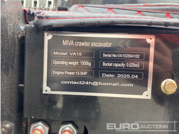 Mini escavadeira MIVA