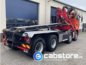Camião com sistema de cabo, Camião grua MAN TGA 41.440 8X4 BB Palfinger Epsilon Z-Kraan bouwjaar 2011 + NCH 30 Ton's Kabel-containersyteem - Handgeschakeld - Bouwjaar 2007 - Km 582.782: foto 4