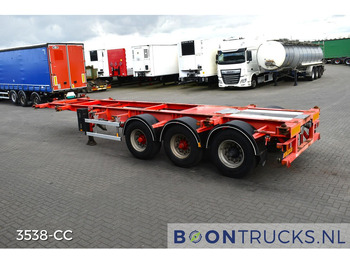 Semi-reboque transportador de contêineres/ Caixa móvel Burg BPO 12-27 CCXGX-00 TANK CHASSIS | 20-30ft *  3800 Kg * NL TRAILER: foto 3