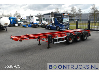 Semi-reboque transportador de contêineres/ Caixa móvel Burg BPO 12-27 CCXGX-00 TANK CHASSIS | 20-30ft *  3800 Kg * NL TRAILER: foto 5