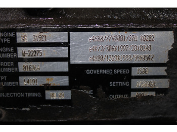 Motor por Camião MOTOR DAF UPEC 2 XE 315C1 430CP EURO 3 1428034: foto 5 Motor por Camião MOTOR DAF UPEC 2 XE 315C1 430CP EURO 3 1428034: foto 5