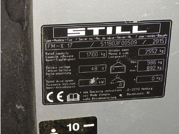 Empilhador retráctil Still FM-X17: foto 5