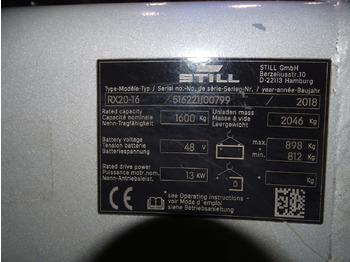 Empilhadeira elétrica Still RX20-16: foto 5