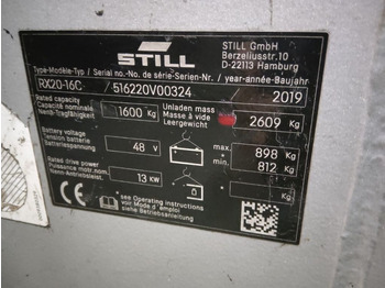 Empilhadeira elétrica Still RX20-16C/LIION: foto 5