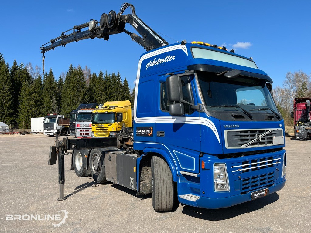 2008 VOLVO FM440 6x2+HIAB Crane+Platform trailer - Tractor, Semi-reboque plataforma/ Caixa aberta: foto 2 2008 VOLVO FM440 6x2+HIAB Crane+Platform trailer - Tractor, Semi-reboque plataforma/ Caixa aberta: foto 2