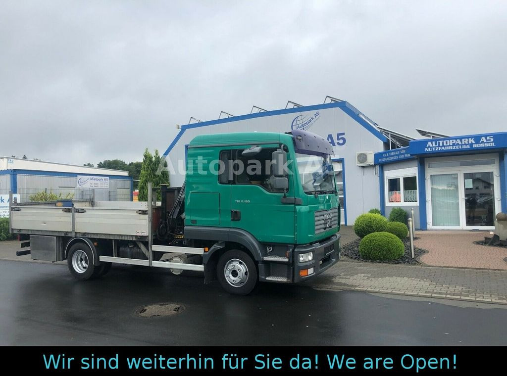 MAN TGL 8.180 4x2 Kran Hiab Tempomat - Camião de caixa aberta/ Plataforma, Camião grua: foto 2 MAN TGL 8.180 4x2 Kran Hiab Tempomat - Camião de caixa aberta/ Plataforma, Camião grua: foto 2