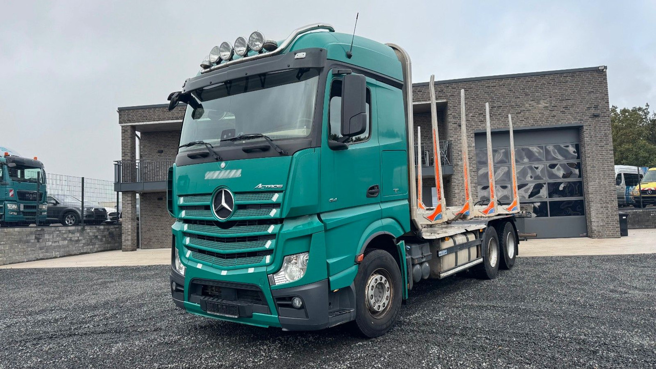 Mercedes-Benz Actros 2645 Holztransporter ohne Kran - Camião transportador de contêineres/ Caixa móvel: foto 2 Mercedes-Benz Actros 2645 Holztransporter ohne Kran - Camião transportador de contêineres/ Caixa móvel: foto 2