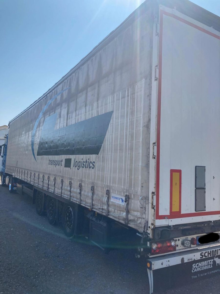 Schmitz Cargobull Auflieger Pritsche + Plane Speed Curtain - Semi-reboque de lona: foto 1 Schmitz Cargobull Auflieger Pritsche + Plane Speed Curtain - Semi-reboque de lona: foto 1