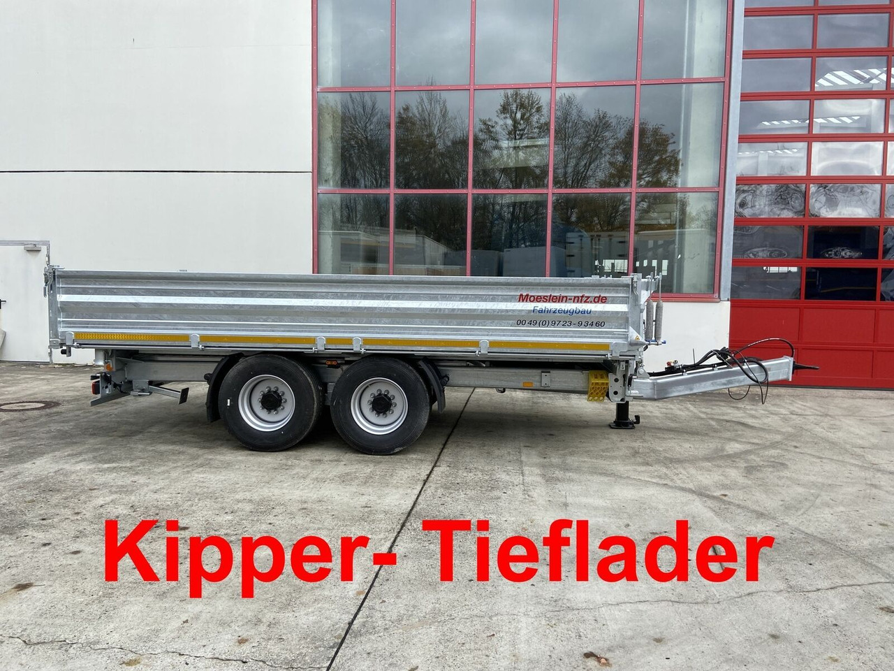 Möslein 14 t Tandemkipper Tieflader Breite Reifen-- Neu - Reboque basculante: foto 1 Möslein 14 t Tandemkipper Tieflader Breite Reifen-- Neu - Reboque basculante: foto 1