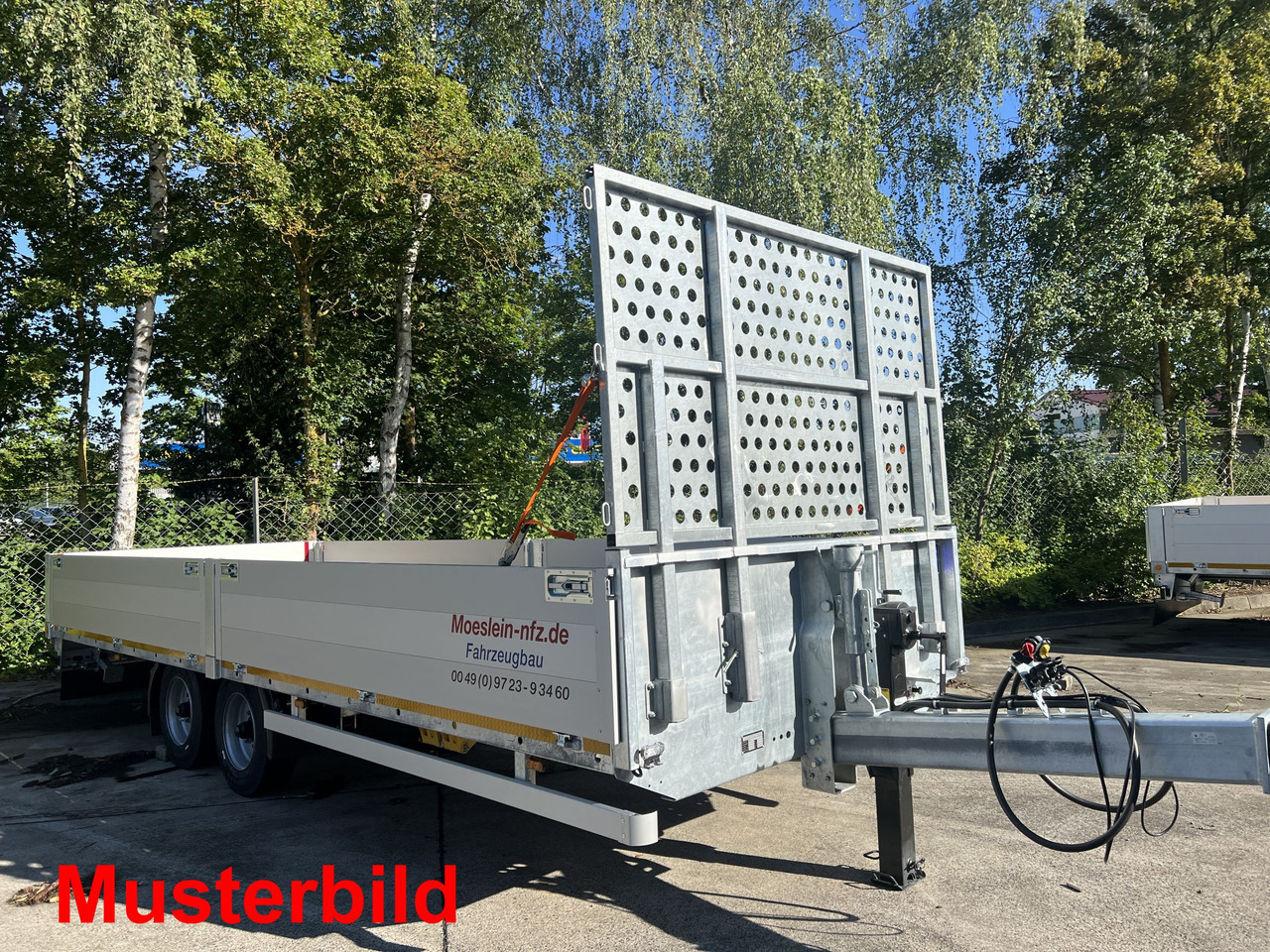 Möslein THT 14,4 G 7,20 L 14,4 t Tandem- Pritschenanhänger- Tieflader - Reboque plataforma/ Caixa aberta: foto 2 Möslein THT 14,4 G 7,20 L 14,4 t Tandem- Pritschenanhänger- Tieflader - Reboque plataforma/ Caixa aberta: foto 2
